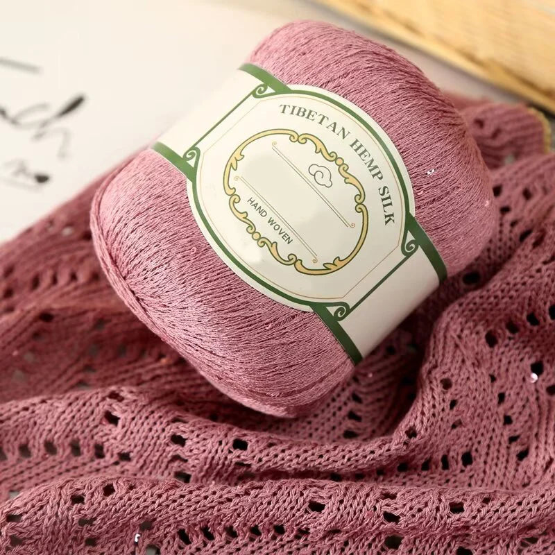 Cotton Linen Lace Yarn for Summer Crochet Projects - Smarsty