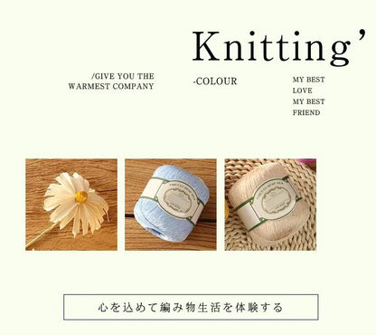 Cotton Linen Lace Yarn for Summer Crochet Projects - Smarsty