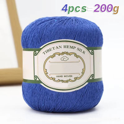 Cotton Linen Lace Yarn for Summer Crochet Projects - Smarsty