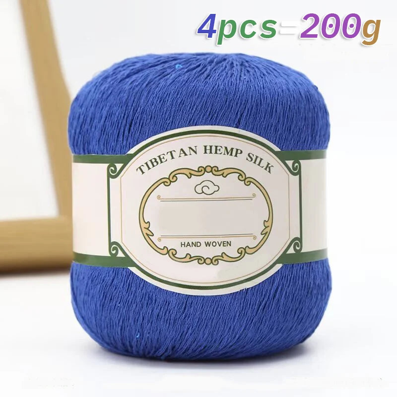 Cotton Linen Lace Yarn for Summer Crochet Projects - Smarsty