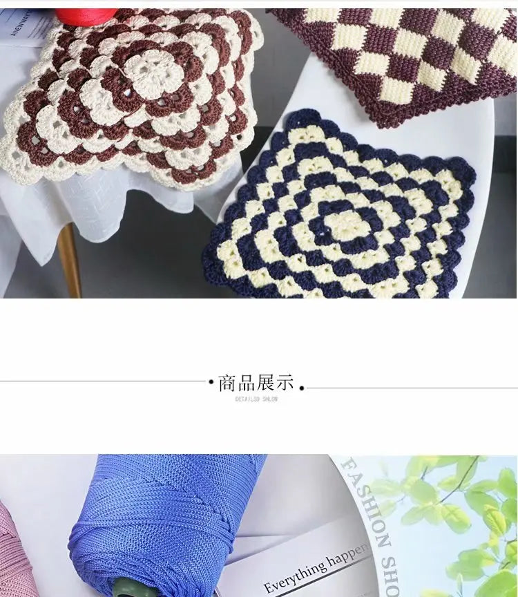 Lightweight Polyester Crochet Yarn for Summer Hats - Smarsty