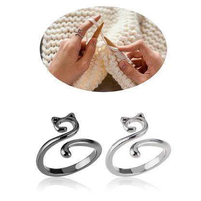 Adjustable Knitting Crochet Rings for Faster Yarn Tension - Smarsty