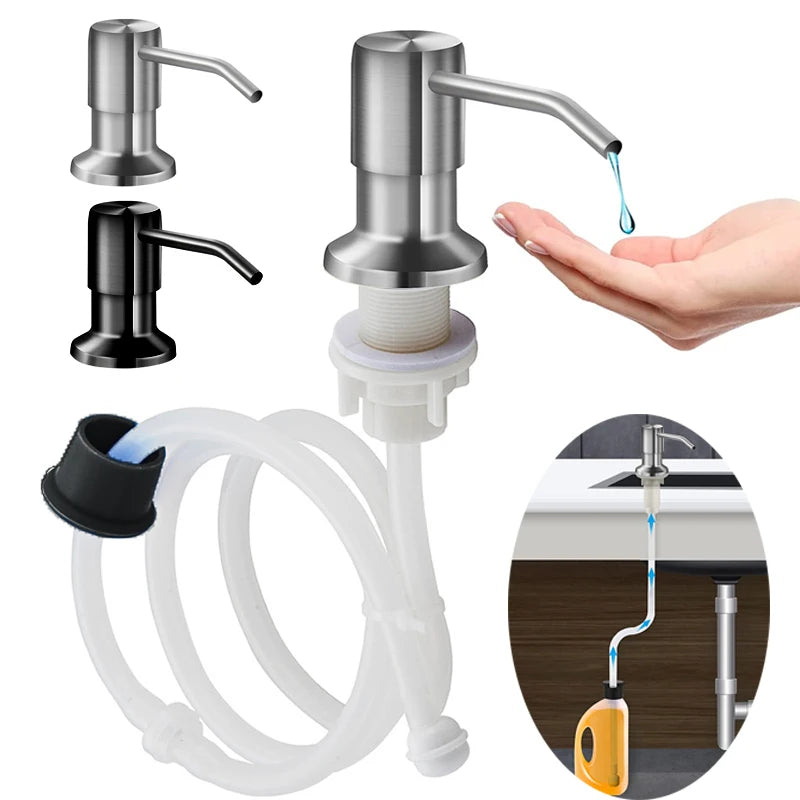 Stainless Steel Soap Dispenser Extension Kit for Kitchen - Smarsty