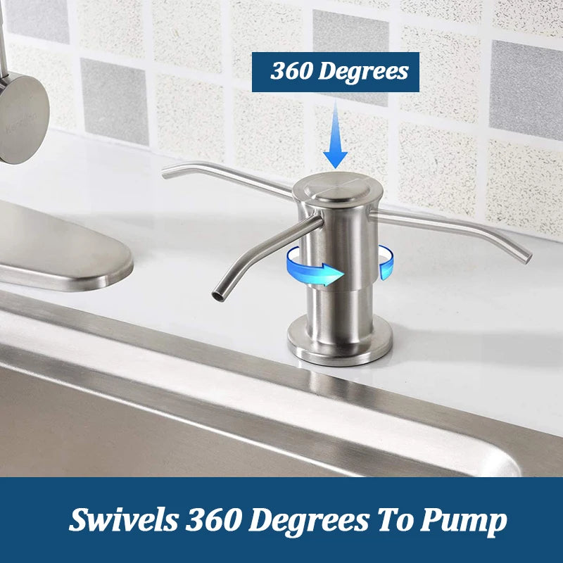 Stainless Steel Soap Dispenser Extension Kit for Kitchen - Smarsty