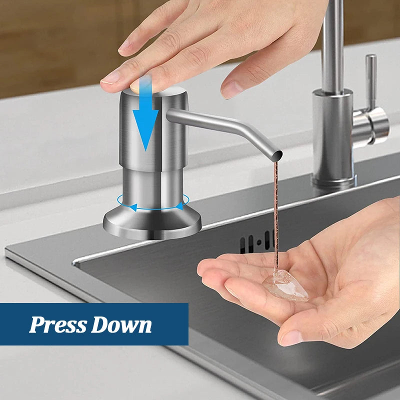 Stainless Steel Soap Dispenser Extension Kit for Kitchen - Smarsty