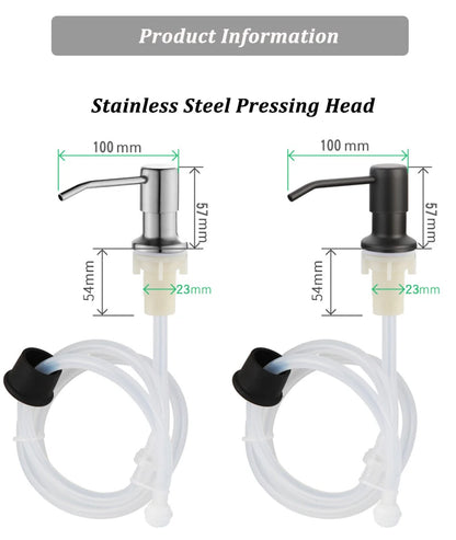 Stainless Steel Soap Dispenser Extension Kit for Kitchen - Smarsty