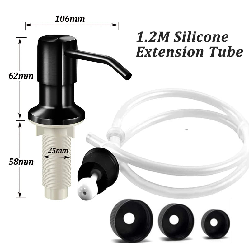 Stainless Steel Soap Dispenser Extension Kit for Kitchen - Smarsty