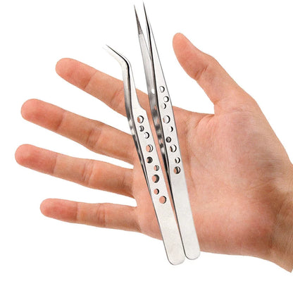 Precision Anti-Static Tweezers for Electronics Repair - Smarsty