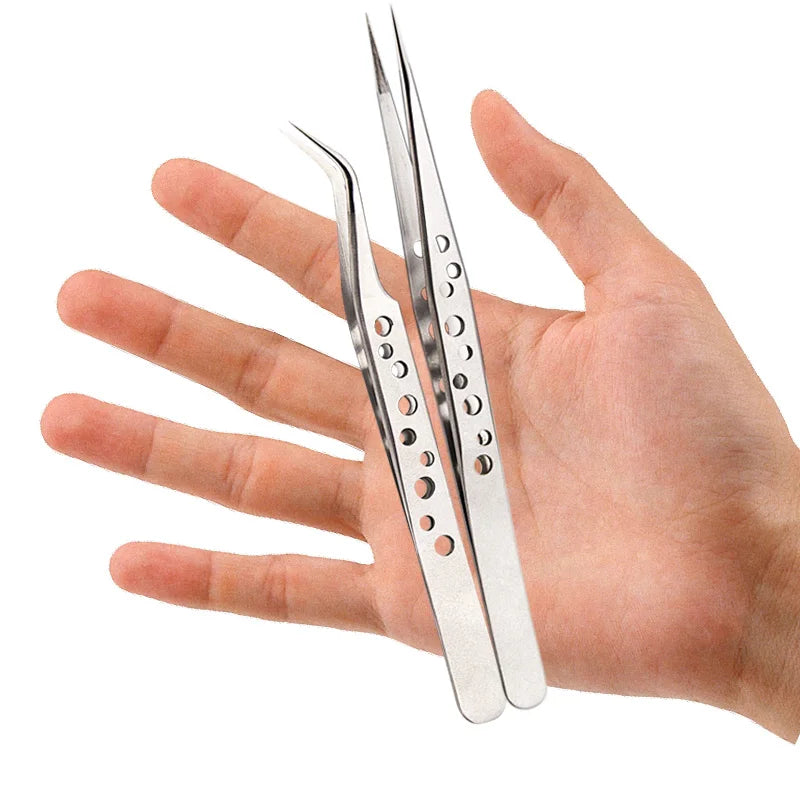 Precision Anti-Static Tweezers for Electronics Repair - Smarsty