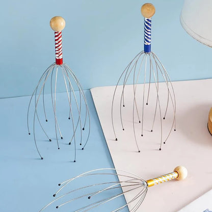 Stainless Steel Octopus Head Massager for Relaxation - Smarsty