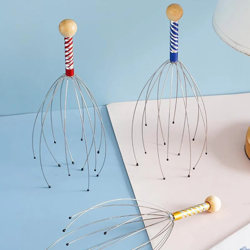 Stainless Steel Octopus Head Massager for Relaxation - Smarsty