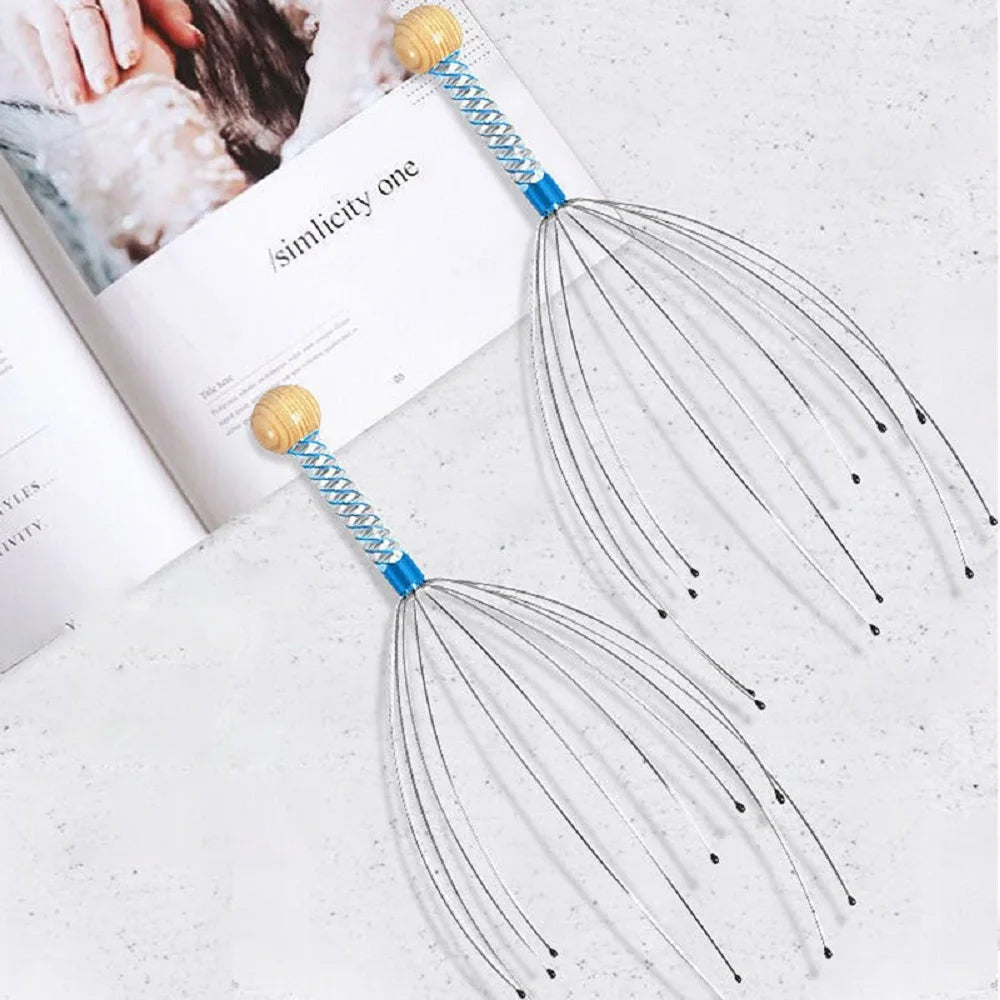 Stainless Steel Octopus Head Massager for Relaxation - Smarsty