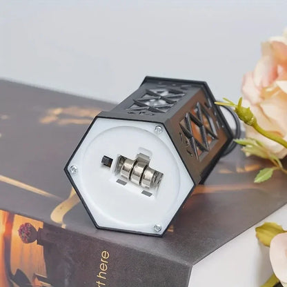 Retro Hexagonal LED Desk Lamp for Unique Home Decor - Smarsty