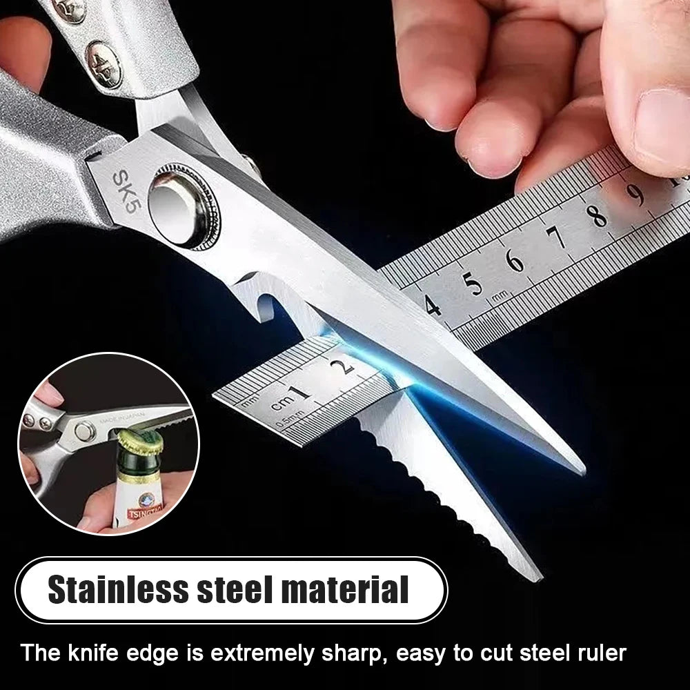 Stainless Steel Multi-Function Kitchen Scissors for Easy Food Prep - Smarsty