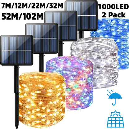 Solar LED Outdoor String Lights for Wedding Decor - Smarsty