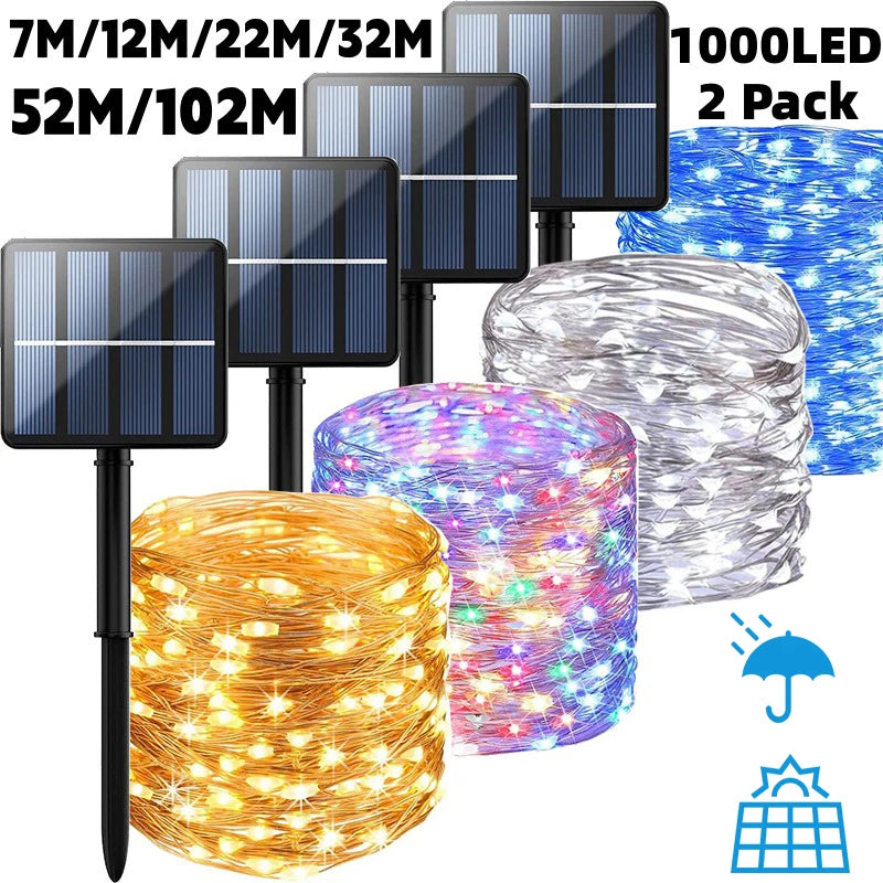 Solar LED Outdoor String Lights for Wedding Decor - Smarsty
