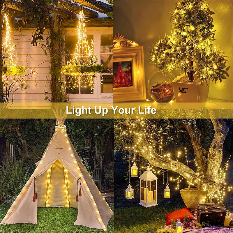 Solar LED Outdoor String Lights for Wedding Decor - Smarsty