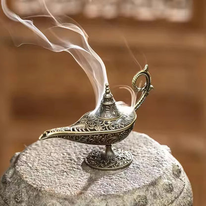 Antique Style Metal Incense Burner for Home Decor - Smarsty