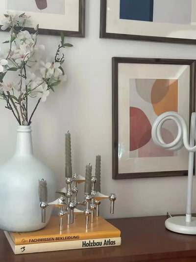 Metal Molecular Structure Candle Holder for Modern Home Decor - Smarsty