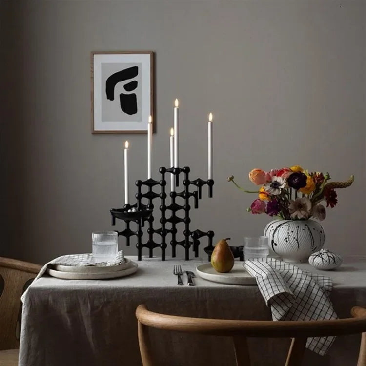 Metal Molecular Structure Candle Holder for Modern Home Decor - Smarsty