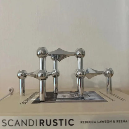 Metal Molecular Structure Candle Holder for Modern Home Decor - Smarsty