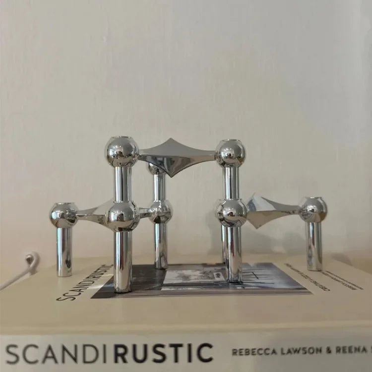 Metal Molecular Structure Candle Holder for Modern Home Decor - Smarsty