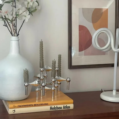 Metal Molecular Structure Candle Holder for Modern Home Decor - Smarsty