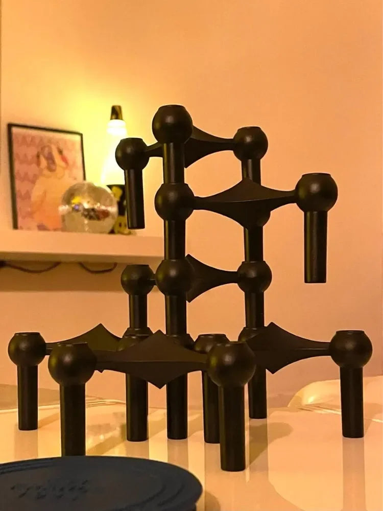 Metal Molecular Structure Candle Holder for Modern Home Decor - Smarsty