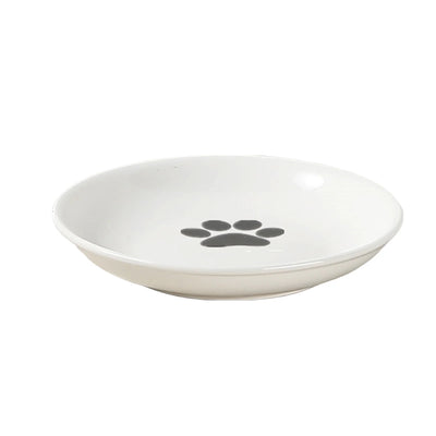 Ceramic Cat Food Bowl with Whisker-Friendly Design - Smarsty