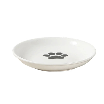 Ceramic Cat Food Bowl with Whisker-Friendly Design - Smarsty