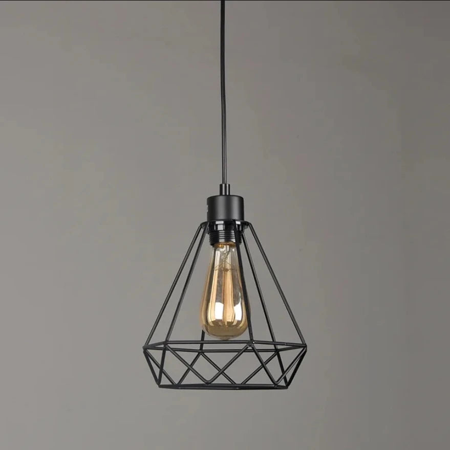 Nordic Geometric Iron Pendant Light for Unique Decor - Smarsty