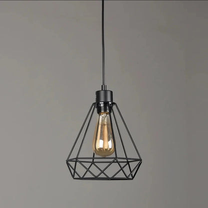 Retro Nordic Geometric Pendant Light Fixture for Unique Decor - Smarsty