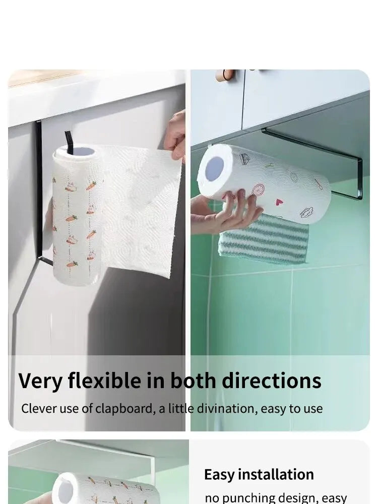 Portable Paper Roll Holder for Easy Kitchen Organization - Smarsty