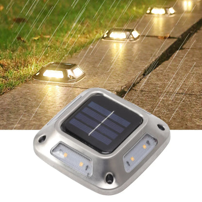 Solar Ground Light With 8 LEDs Waterproof Warm Glow - Smarsty