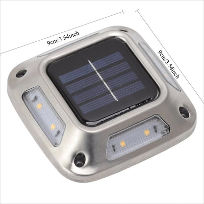 Solar Ground Light With 8 LEDs Waterproof Warm Glow - Smarsty