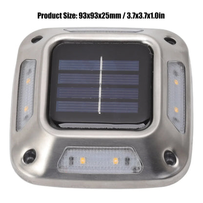Solar Ground Light With 8 LEDs Waterproof Warm Glow - Smarsty