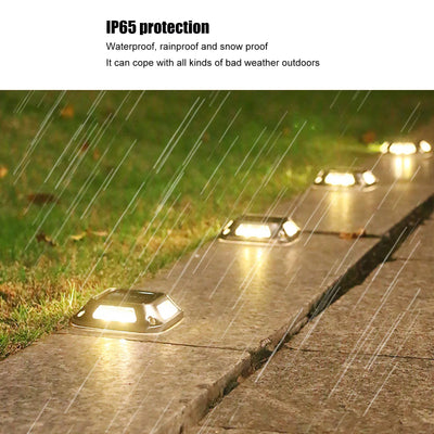 Solar Ground Light With 8 LEDs Waterproof Warm Glow - Smarsty