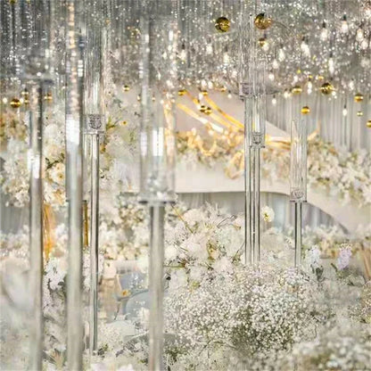 Crystal Candle Holders Set for Elegant Weddings - Smarsty