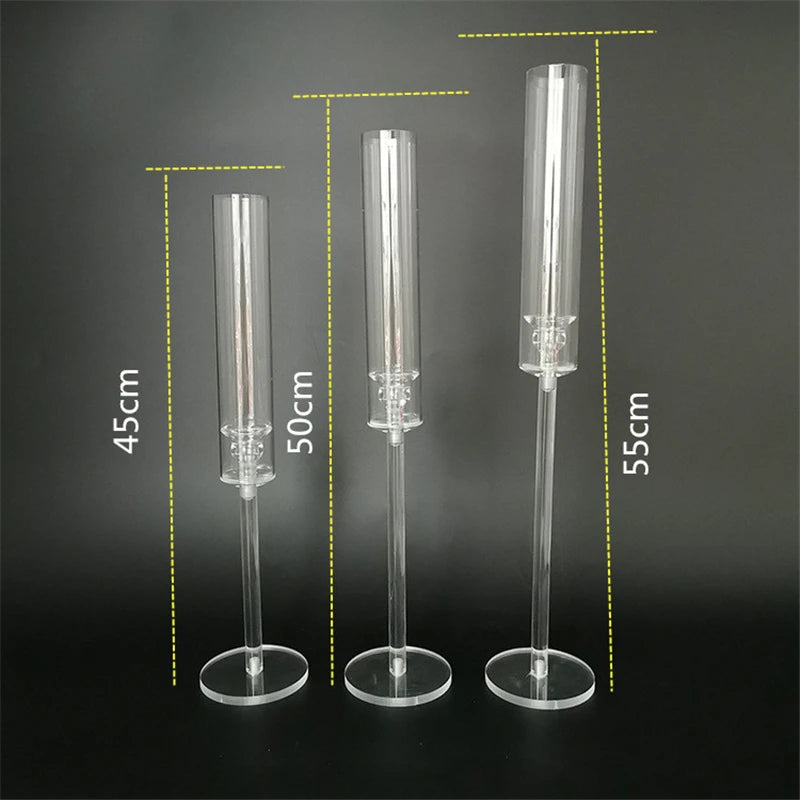 Crystal Candle Holders Set for Elegant Weddings - Smarsty