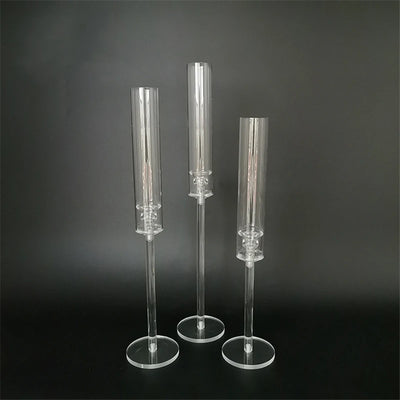Crystal Candle Holders Set for Elegant Weddings - Smarsty