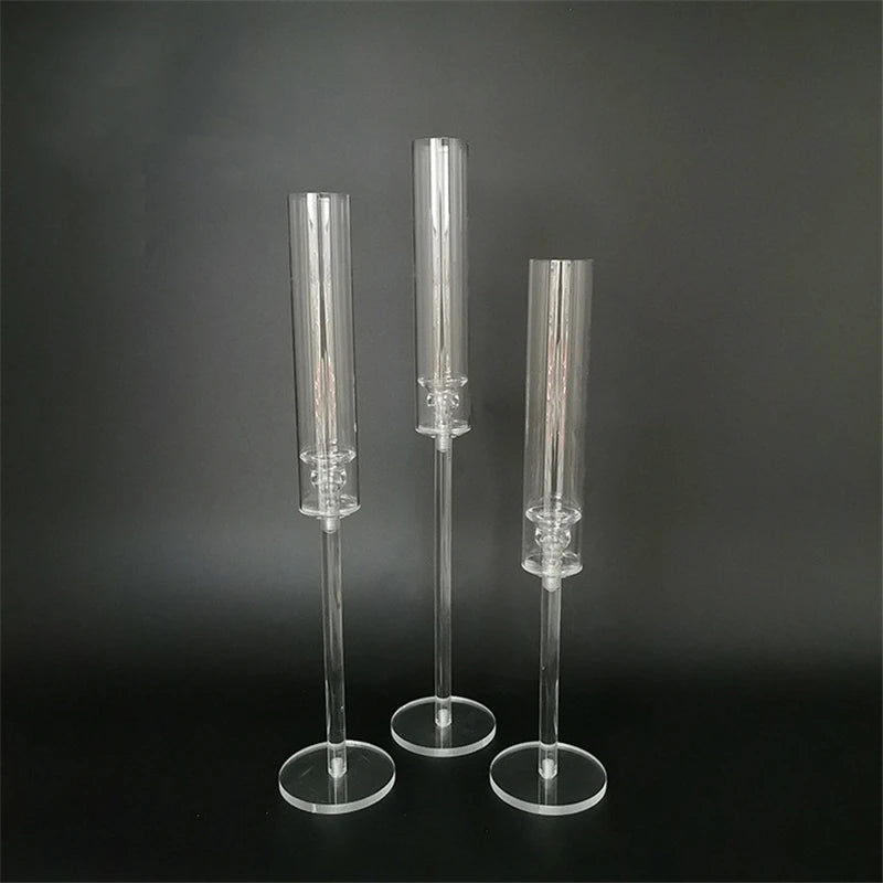 Crystal Candle Holders Set for Elegant Weddings - Smarsty