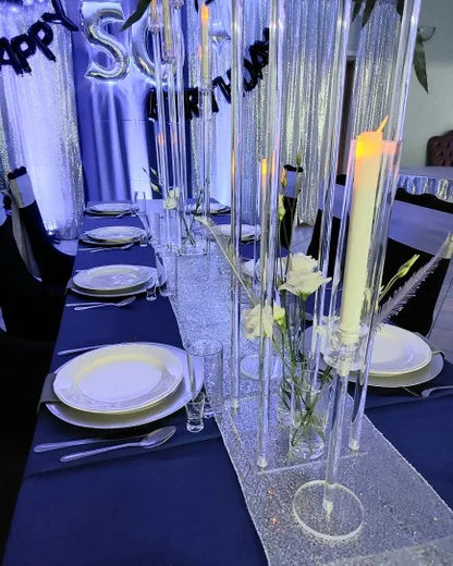 Crystal Candle Holders Set for Elegant Weddings - Smarsty