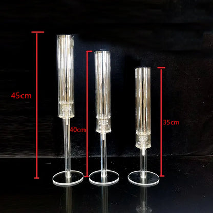 Crystal Candle Holders Set for Elegant Weddings - Smarsty
