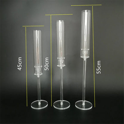 Crystal Candle Holders Set for Elegant Weddings - Smarsty
