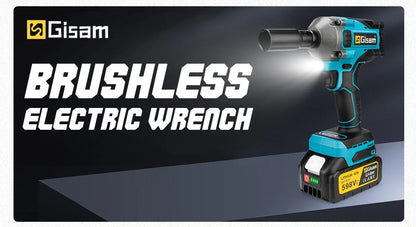 Gisam 1000NM Brushless Electric Impact Wrench Power Tool - Smarsty