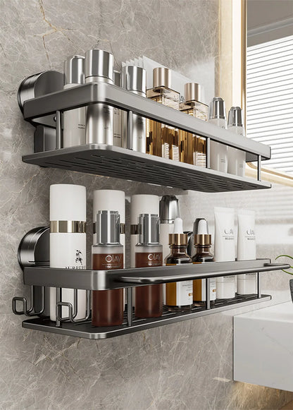 Bathroom Suction Cup Storage Rack for Easy Organization - Smarsty