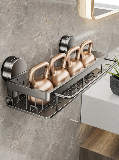 Bathroom Suction Cup Storage Rack for Easy Organization - Smarsty
