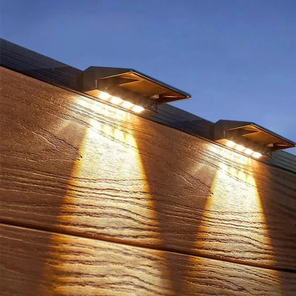 2 Pack Solar Wall Lights Waterproof LED Outdoor Lighting - Smarsty