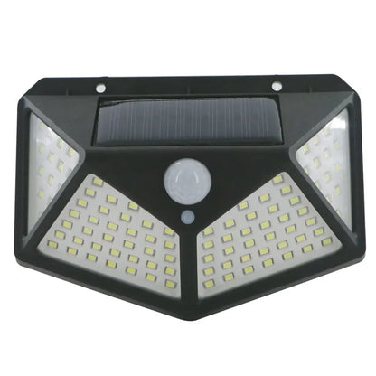 100 LED Solar Wall Lamp with Motion Sensor Waterproof Outdoor Light - Smarsty