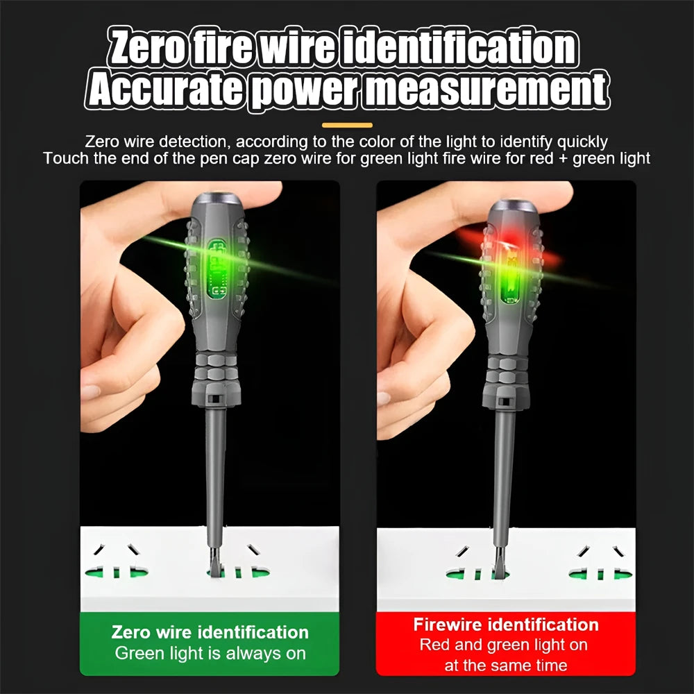 Non-Contact Screwdriver Neon Bulb Indicator Tester - Smarsty